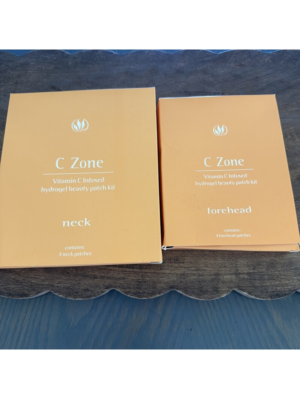 C Zone Vitamin C Infused Hydrogel Beauty Patch Kit Neck & Forehead 4 Patches Ea
